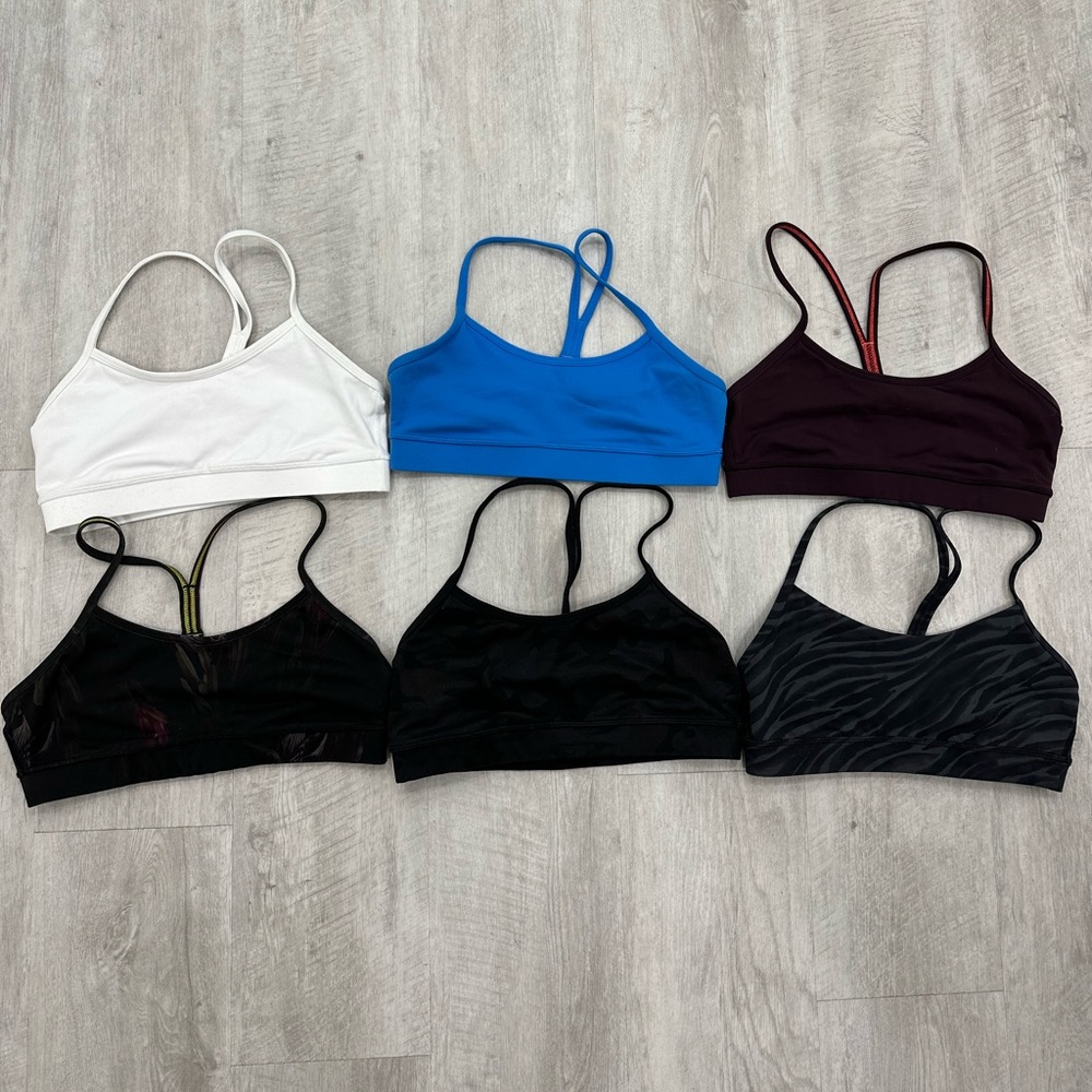 6 Lululemon Flow Y Bras Size 6